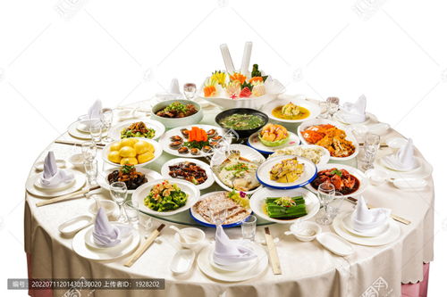 中西餐饮交融 宴会全桌菜图片素材与中国菜系美食图库